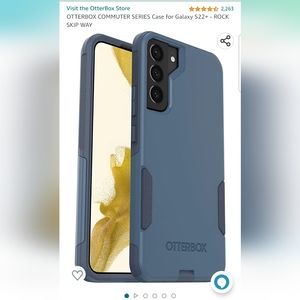 Otterbox commuter phone case in blue for Samsung S22+